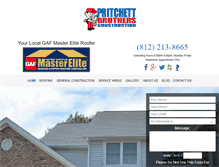 Tablet Screenshot of pritchettbros.com